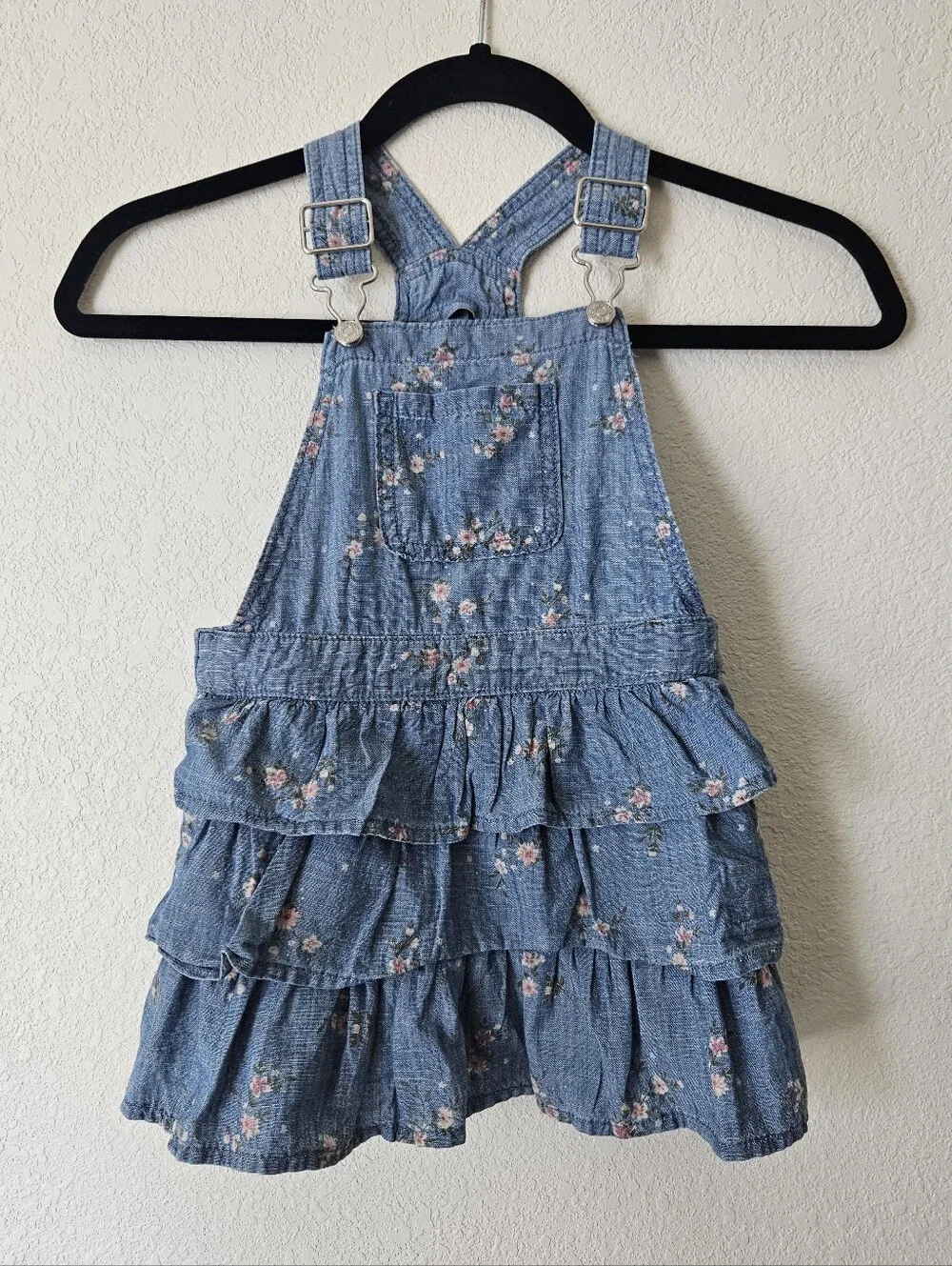 Gymboree Girls Floral Chambray Skirtall - Highland Hills - cream 2t